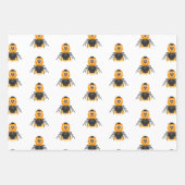 Leuke Spooky Halloween Leeuw Spin Inpakpapier Vel (Voorkant 2)