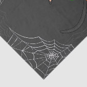 Leuke Spooky Kat en Pompoen Halloween Tissuepapier (Detail)