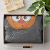 Leuke Spooky Kat en Pompoen Halloween Tissuepapier (Geschenk)