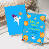 Leuke Spooky Kinder Halloween Kostuumfeest Kaart