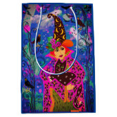 Leuke Spooky Kleurrijke Trick or treat Medium Cadeauzakje (Voorkant)