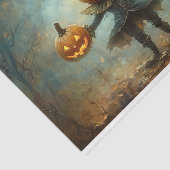 Leuke Spooky Pompoen Hoofd Persoon AB3 Decoupage Tissuepapier (Detail)