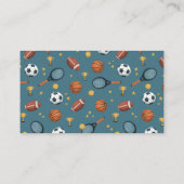 Leuke Sport Baby shower Luier Raffle Informatiekaartje (Achterkant)