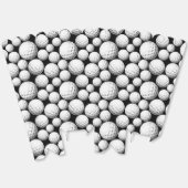 Leuke sport golfbal betegeld patroon bedankdoosjes (Ongevouwen)