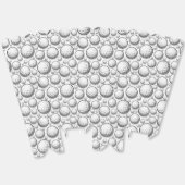 Leuke sport golfbal betegeld patroon bedankdoosjes (Ongevouwen)