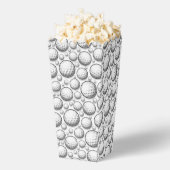 Leuke sport golfbal betegeld patroon bedankdoosjes (Popped)