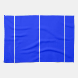 Leuke Sportieve Bright Royal Blue Slim White Strip Theedoek
