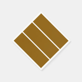 Leuke sportieve chique brede goudbruine witte stre servet