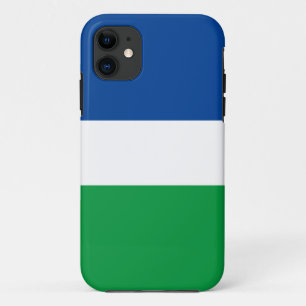 Leuke Sportieve Diep Blauw Wit Helder Groene Strep Case-Mate iPhone Case