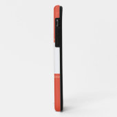 Leuke Sportieve Helder Oranje Wit Racing Stripes T Case-Mate iPhone Case (Achterkant/links)