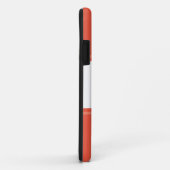 Leuke Sportieve Helder Oranje Wit Racing Stripes T Case-Mate iPhone Case (Achterkant/rechts)