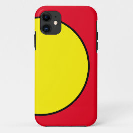 Leuke Sportieve Heldere Gele Cirkel Rode Achtergro Case-Mate iPhone Case