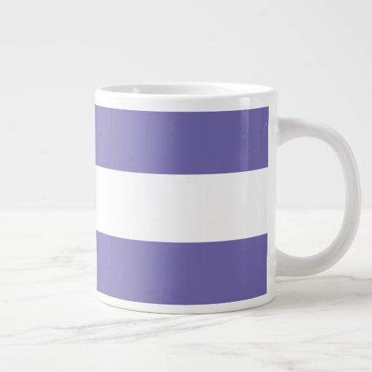 Leuke Sportieve Kleurrijke Paarse Witte Racing Str Grote Koffiekop (Rechts)