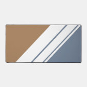 Leuke Sportieve Slate Brown White Slant Racing Str Bureaumat (Voorkant)