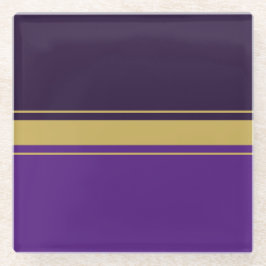 Leuke sportieve tweekleurige Paarse strakke racest Glazen Onderzetter