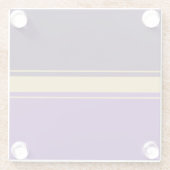 Leuke sportieve tweekleurige Paarse strakke racest Glazen Onderzetter (Achterkant)