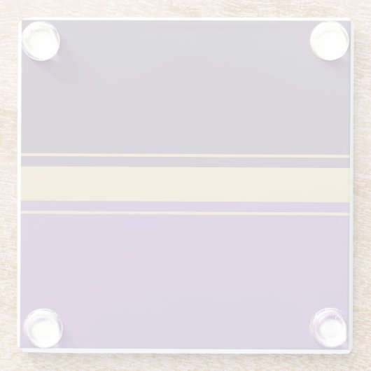 Leuke sportieve tweekleurige Paarse strakke racest Glazen Onderzetter (Achterkant)