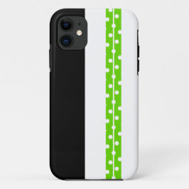 Leuke sportieve zwarte groene polka gestippelde ra Case-Mate iPhone case
