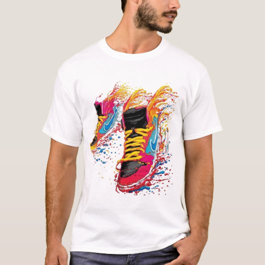 Leuke sportschoenen t-shirt (Voorkant)