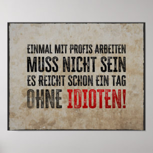 Leuke spreuk over werk en collega's poster