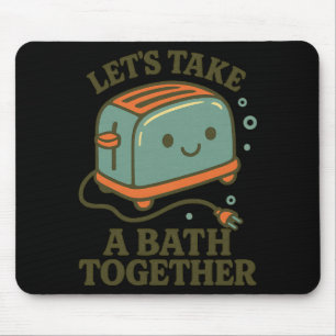 Leuke spreuk Retro Vintage Schattig Speels Toast B Muismat