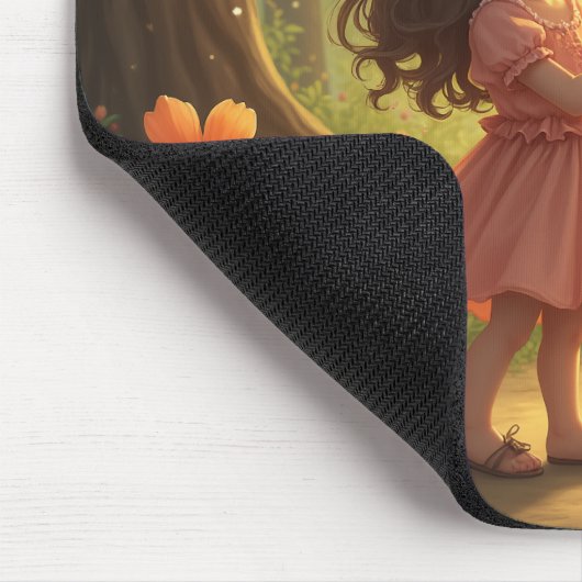 Leuke sprookje meisje muis pad muismat (Hoek)