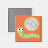 Leuke Squigggly Worm Fotomagneet Magneet (Voorkant / Achterkant)