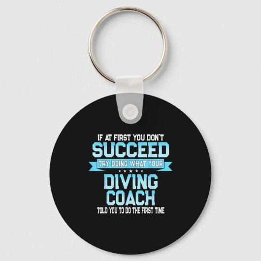 Leuke Srt Coach Meme - Grappige Duikspreuk Sleutelhanger (Voorkant)