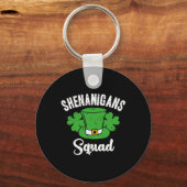 Leuke St. Patrick's Dag Streken Squad Iers Sham Sleutelhanger (Voorkant)