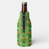 Leuke St Patricks Day Green Leprechaun gepersonali Flesjeskoeler (Fles Achterkant)