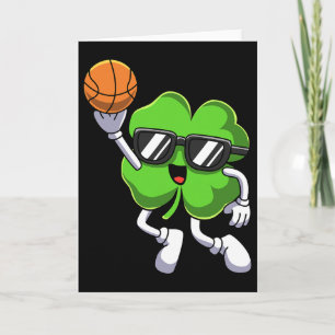 Leuke St Patrick's Day Shamrock spelen Bysketbyll Kaart