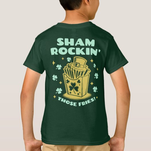 Leuke St. Patrick's Day Shamrockin' That Fries T-shirt (Achterkant)