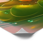 Leuke St. Patrick's Day vogel gepersonaliseerde ku Poster (Hoek)