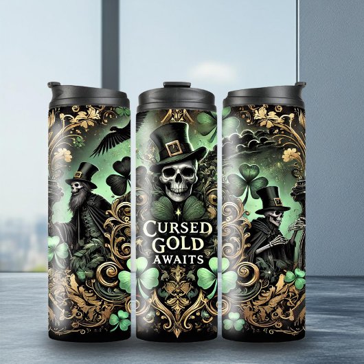 Leuke St. Patrick's Gothcore Tumbler Thermosbeker
