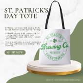 Leuke St. Patrick's Lucky Spirits Canvas tas