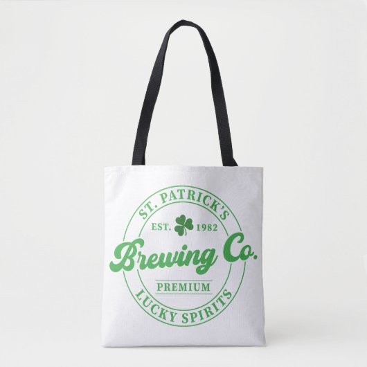 Leuke St. Patrick's Lucky Spirits Canvas tas (Voorkant)