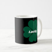Leuke St. Patty's Shamrocks groene geluksklaver Koffiemok (Voorkant rechts)