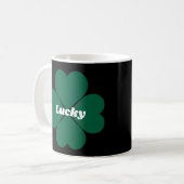 Leuke St. Patty's Shamrocks groene geluksklaver Koffiemok (Voorkant links)