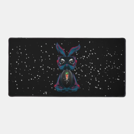 Leuke Starlight Eyes Bunny in Yoga Pose Bureaumat (Voorkant)