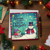 Leuke start om eruit te zien als kerstman van snee feestdagenkaart