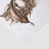 Leuke Steampunk Eend Versnellingen Tandwielen Hoed Tissuepapier (Detail)