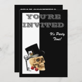 Leuke Steampunk gotische gokker schedel Kaart (Voorkant / Achterkant)