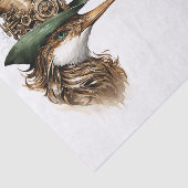 Leuke Steampunk Vogel Versnellingen Tandwielen Hoe Tissuepapier (Detail)