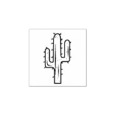 Leuke stekelige stekelige cactus rubberstempel (Afrduk)