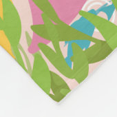 Leuke stekelrog met baby's in de oceaan scene, fleece deken (Hoek)