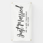 Leuke sticker net getrouwd auto banner (Verticaal)