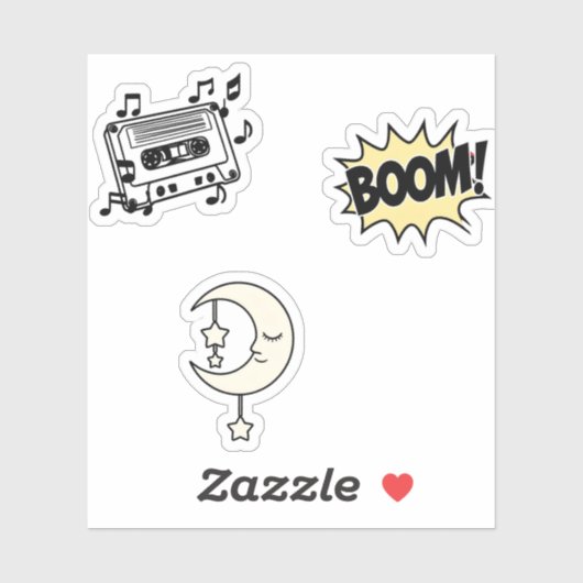 Leuke Sticker Set – Kleurrijke & Speelse Design (Vel)