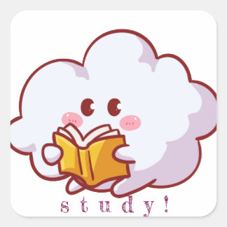 Leuke sticker! vierkante sticker