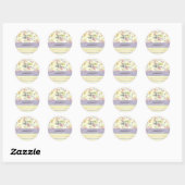 Leuke sticker voor babyshower of sluitzegel voor e (Vel)