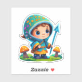 Leuke stickerverzameling van paddenstoelen sticker (Vel)